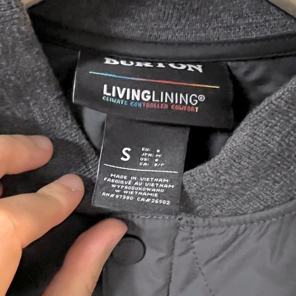 Burton grey Kiley insulator quilted jacket sz s small preloved - Picture 4 of 13